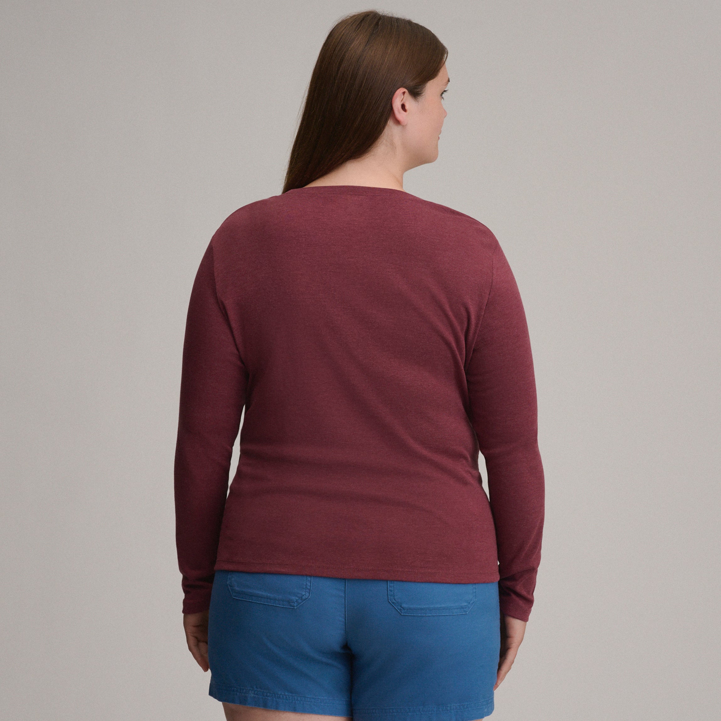 Women's Fav Long Sleeve Crew Neck Tee