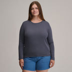 Women's Fav Long Sleeve Crew Neck Tee