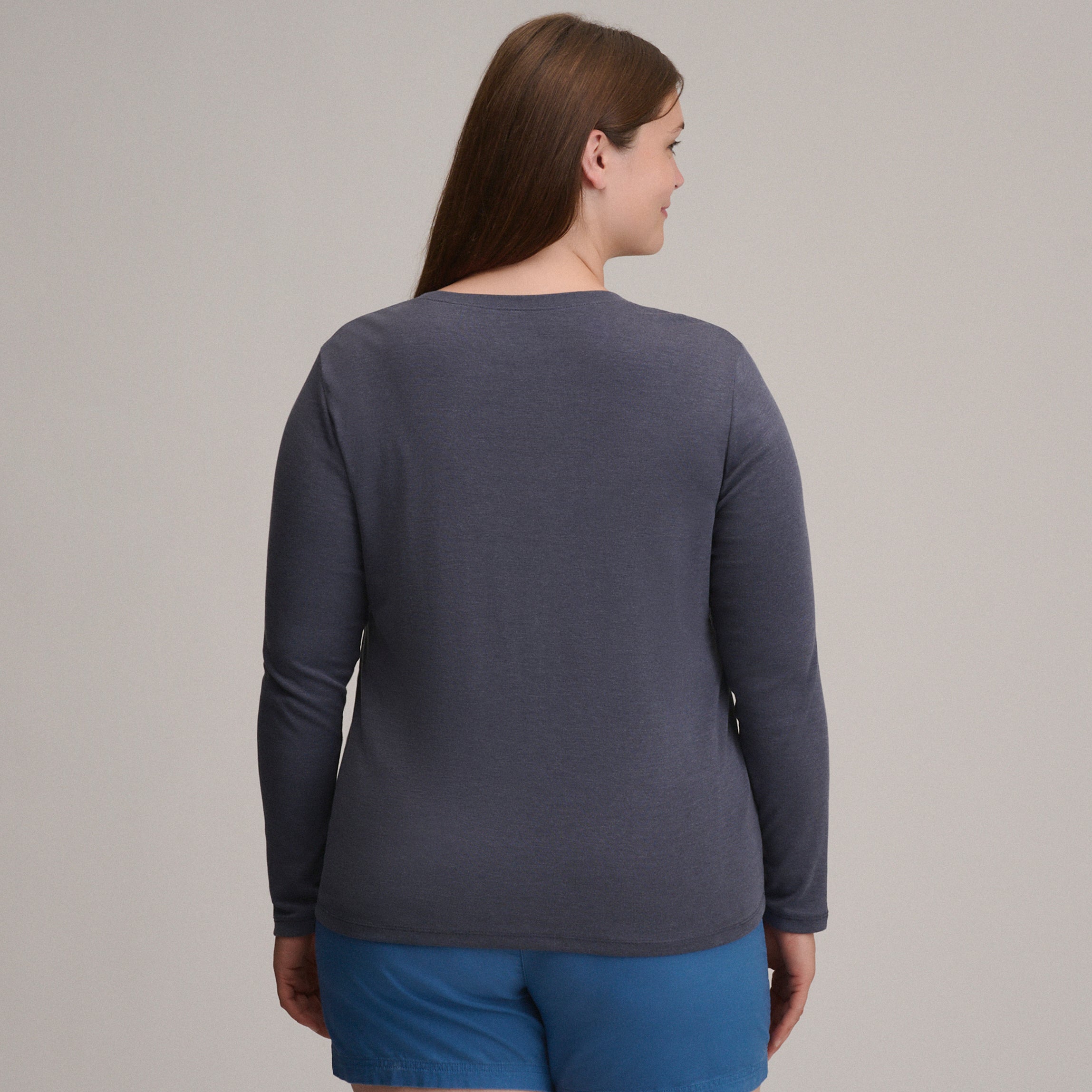 Women's Fav Long Sleeve Crew Neck Tee