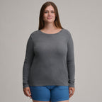 Women's Fav Long Sleeve Crew Neck Tee