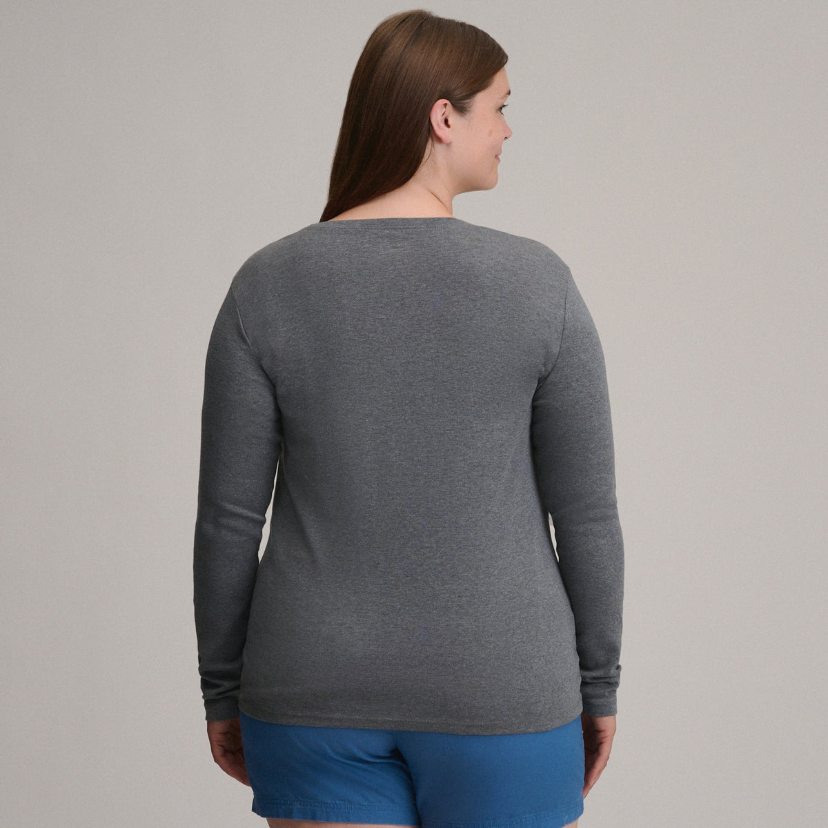 Women's Fav Long Sleeve Crew Neck Tee