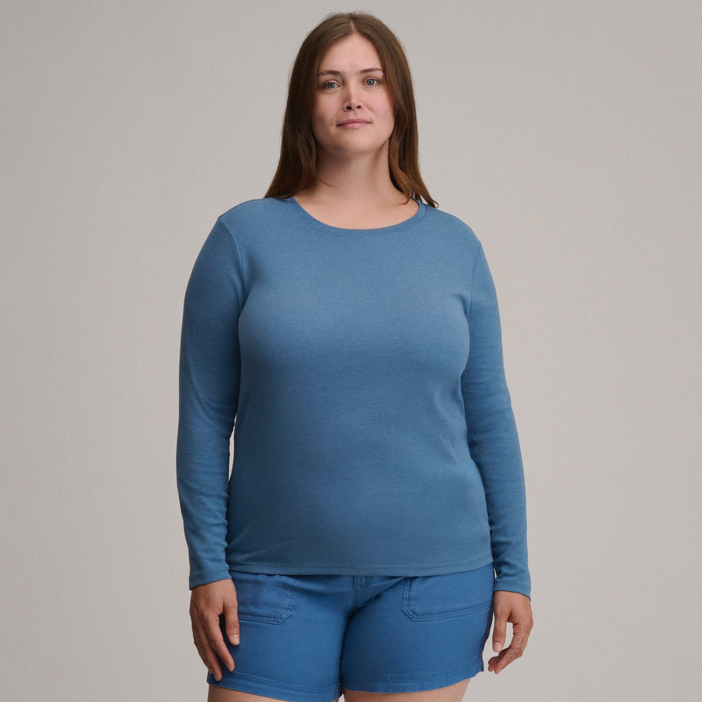 Women's Fav Long Sleeve Crew Neck Tee