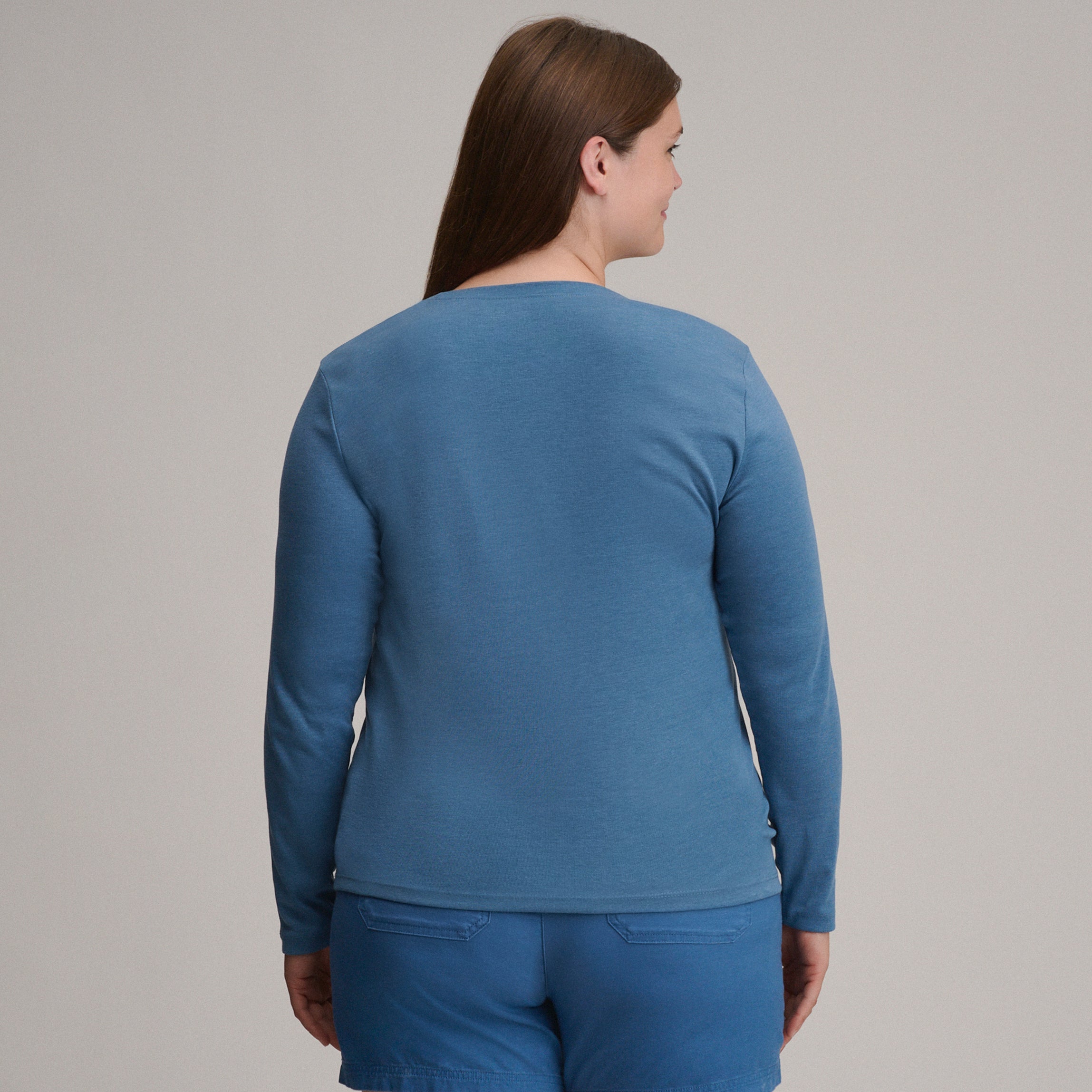 Women's Fav Long Sleeve Crew Neck Tee