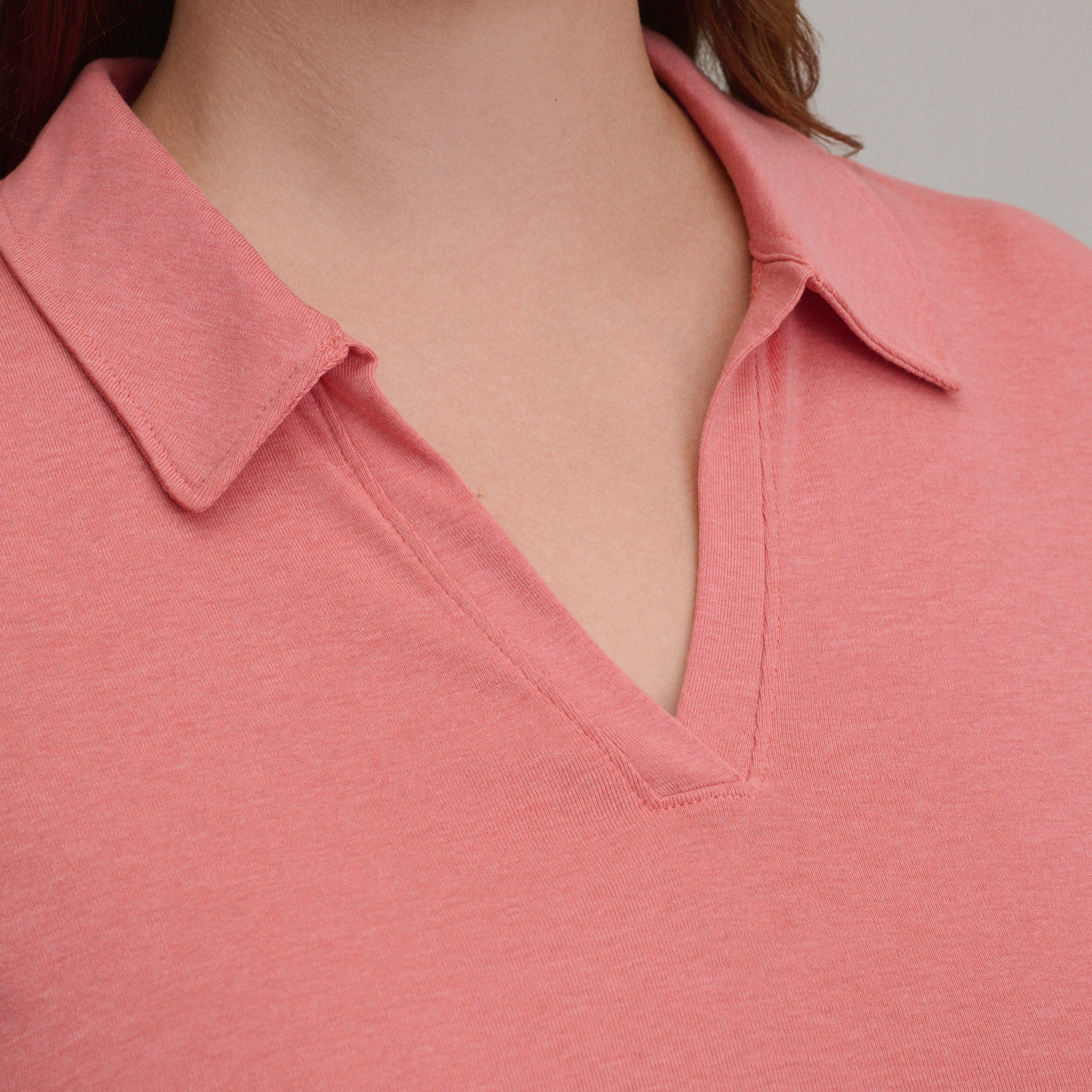 Women's Everyday Short Sleeve Collared Split Neck