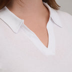 Women's Everyday Short Sleeve Collared Split Neck