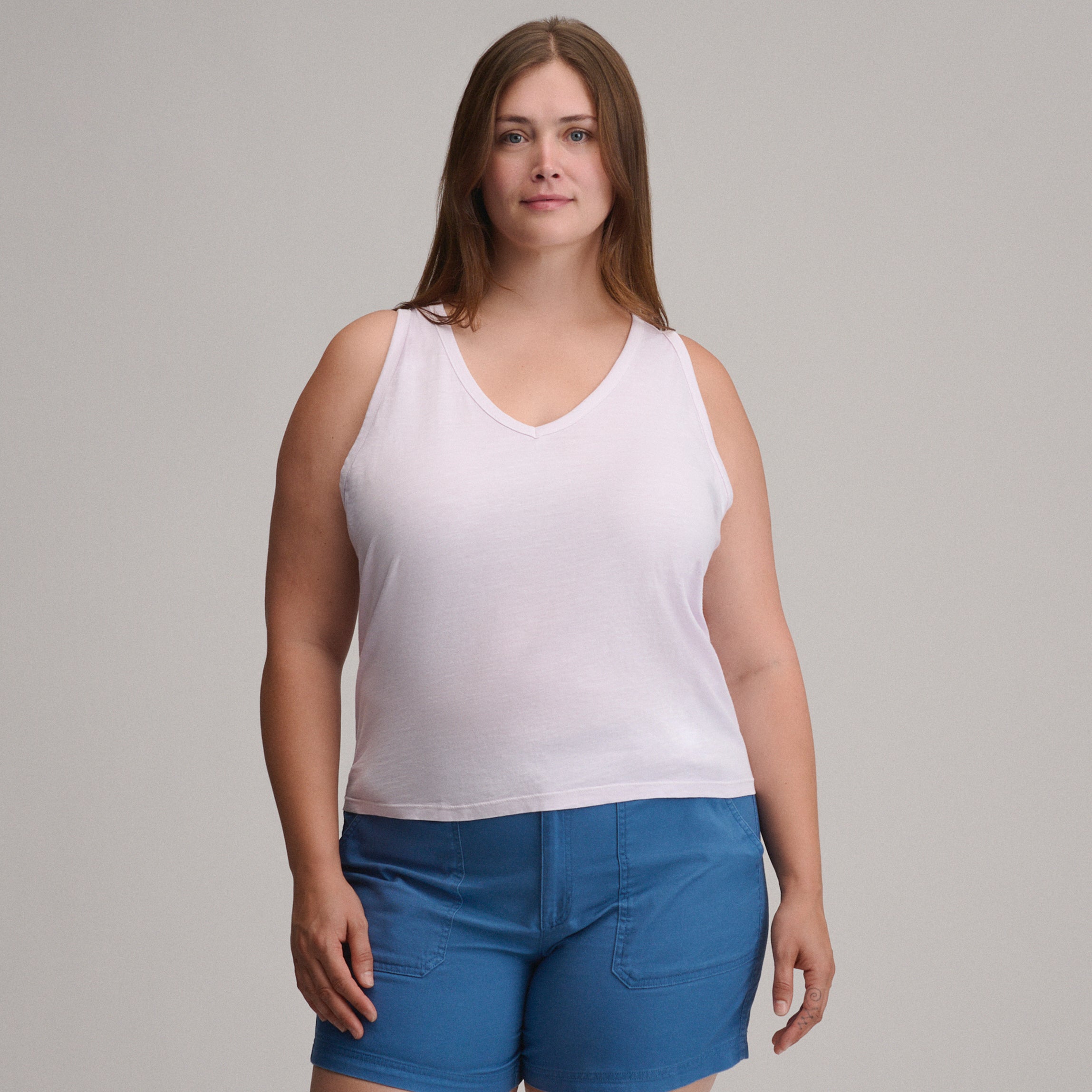 Women's Sunwashed Cotton V-Neck Tank