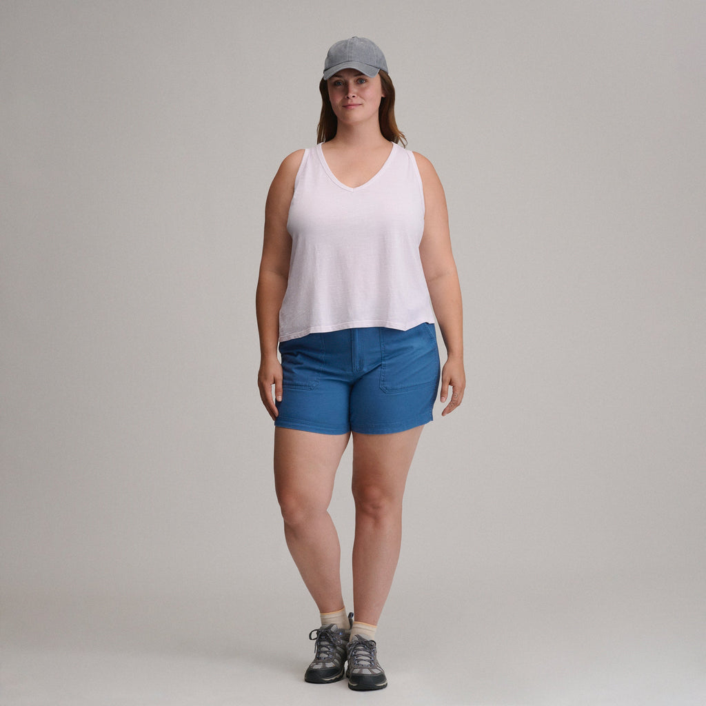 Women's Sunwashed Cotton V-Neck Tank