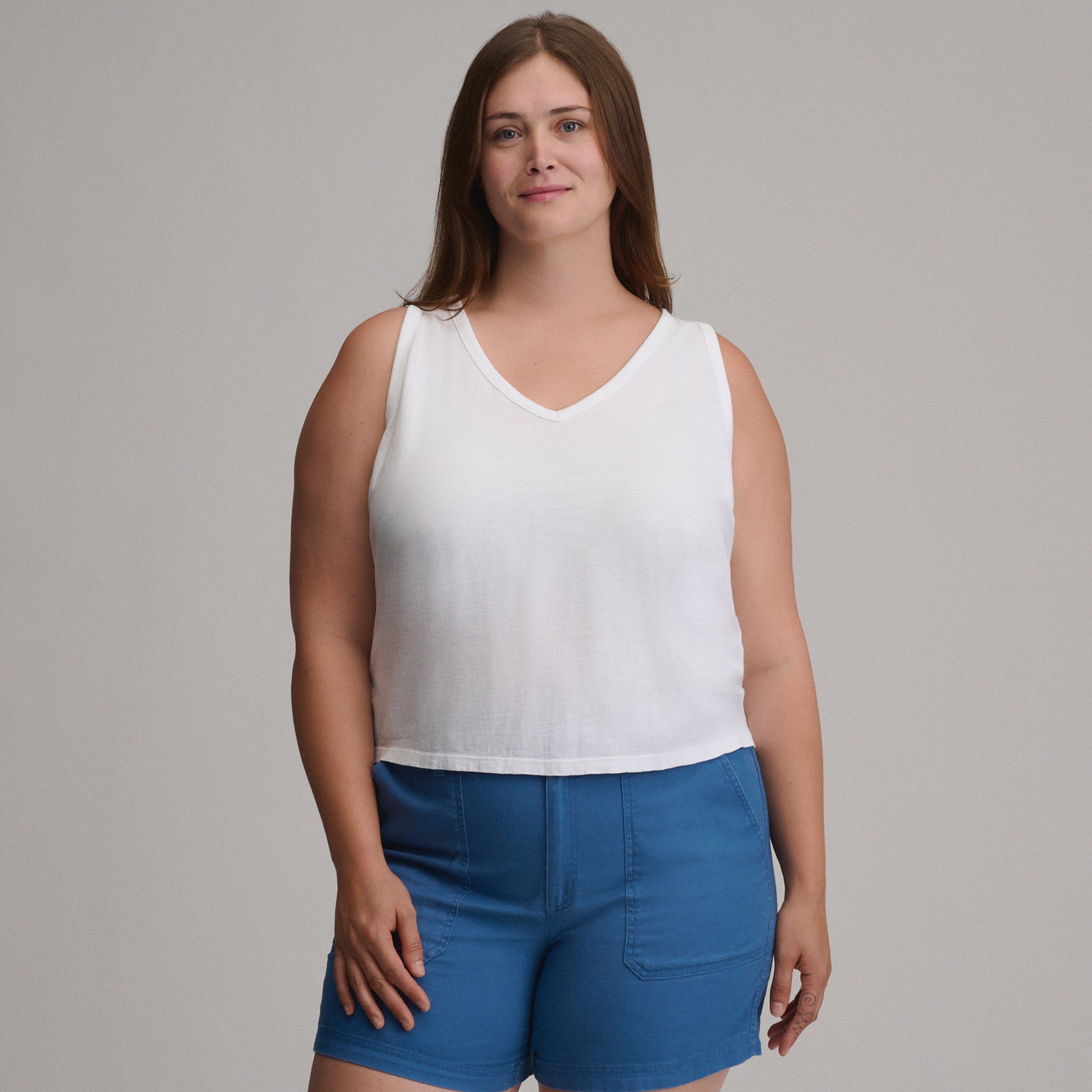 Women's Sunwashed Cotton V-Neck Tank