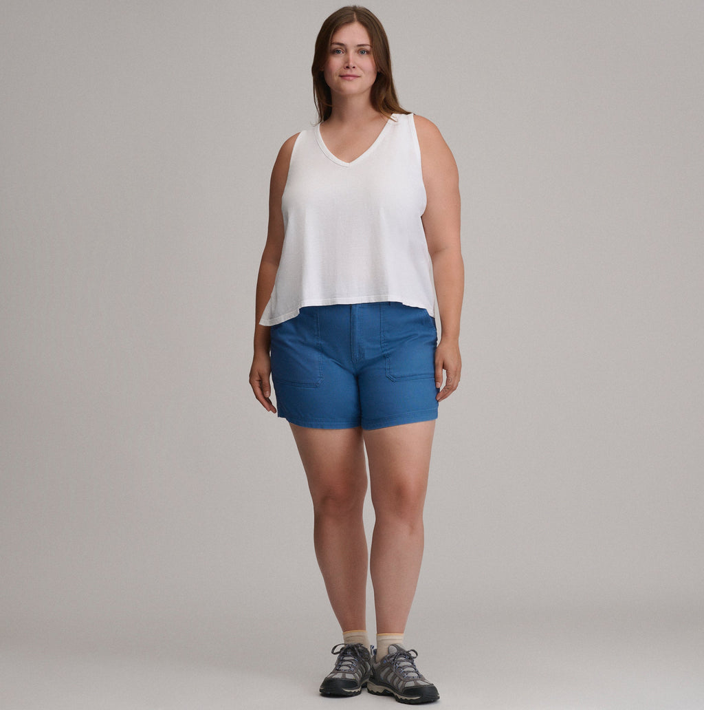 Women's Sunwashed Cotton V-Neck Tank