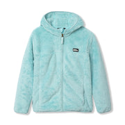 Kids Quest Fleece Plush Hooded Jacket - CANAL BLUE