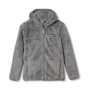 Kids Quest Fleece Plush Hooded Jacket - GREYSTONE