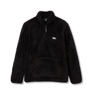 Kids Quest Fleece Plush 1/4 Zip Jacket - BLACK