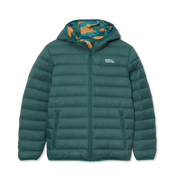Kids Reversible Cirruslite Down Hooded Jacket - MALLARD