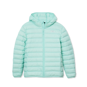 Kids Cirruslite Down Hooded Jacket - LIGHT TEAL
