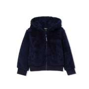 Toddler Quest Fleece Plush Hooded Jacket - PEACOAT
