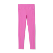 Girls Trail Tight Ribbed Leggings - SUPER PINK