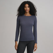 Women's Fav Long Sleeve Crew Neck Tee - Htrindigo