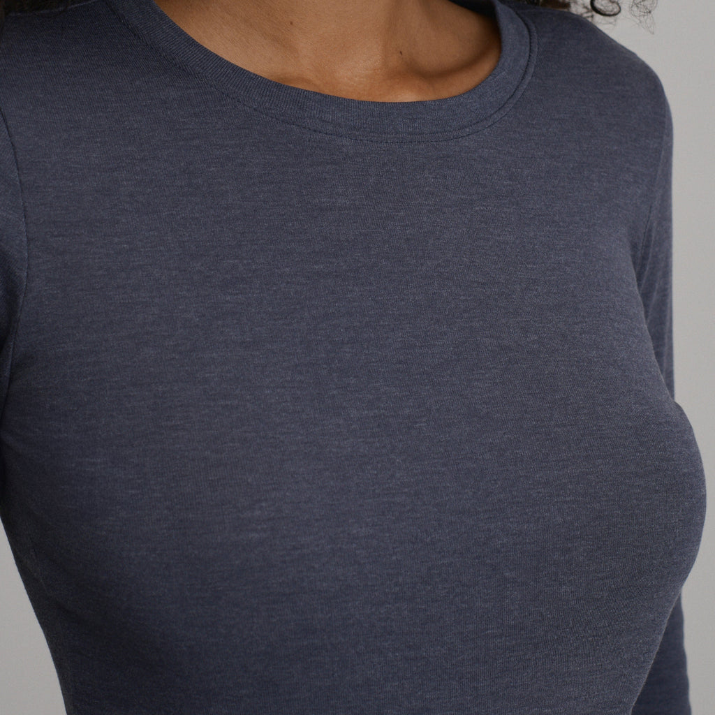 Women's Fav Long Sleeve Crew Neck Tee