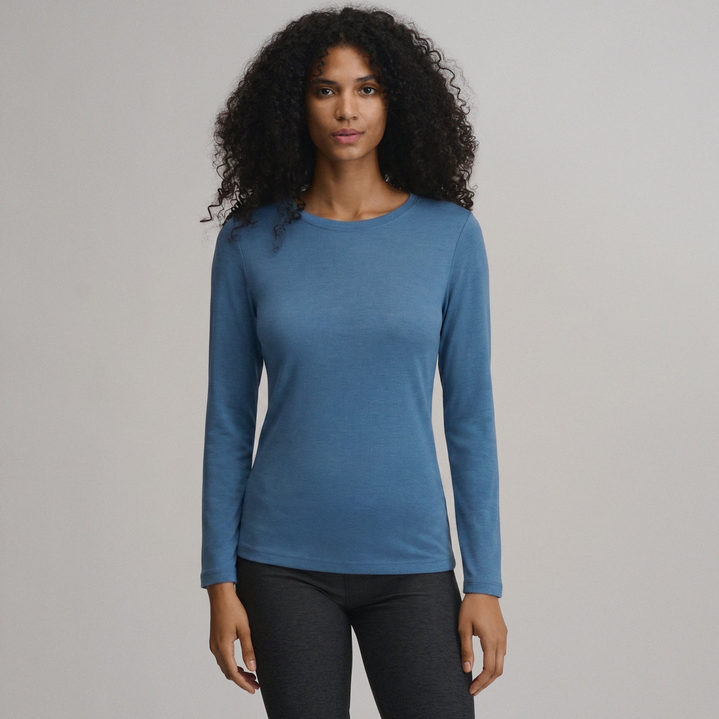 Women's Fav Long Sleeve Crew Neck Tee