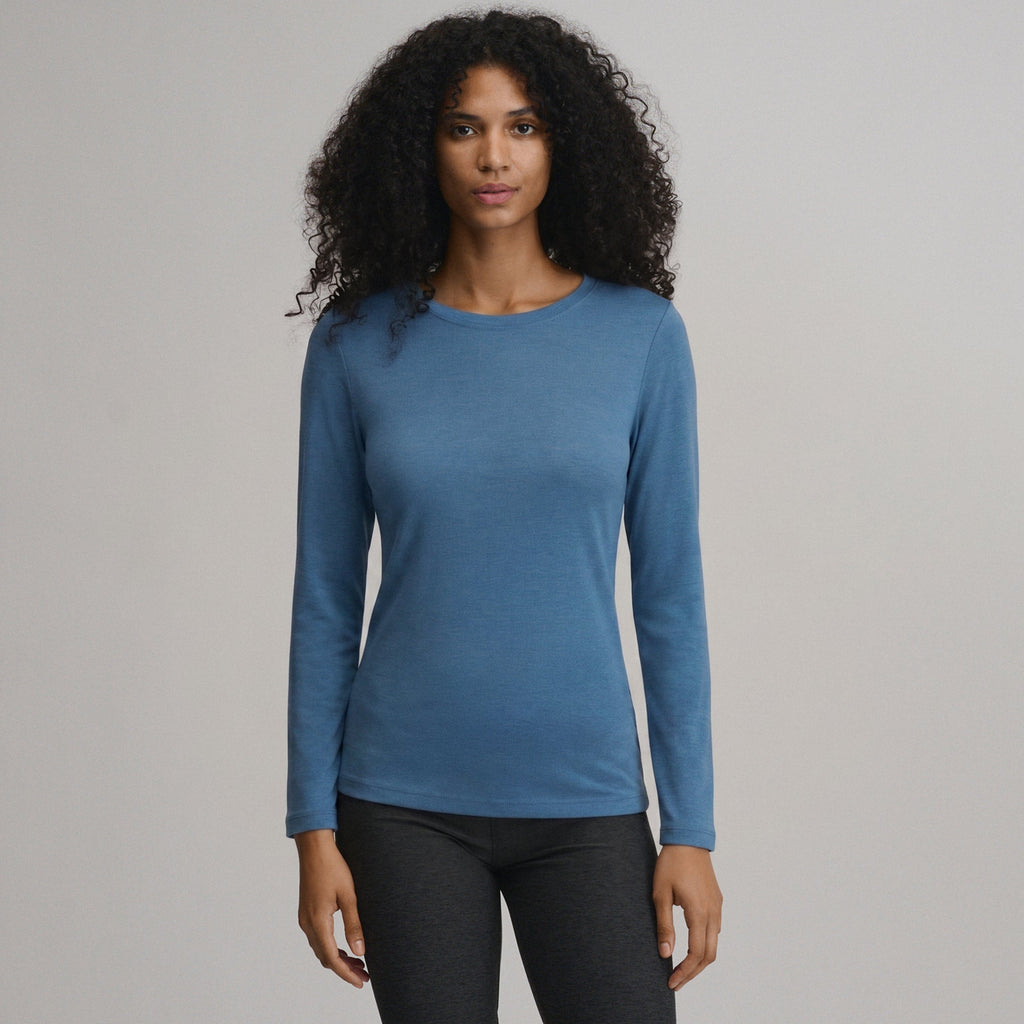 Women's Fav Long Sleeve Crew Neck Tee