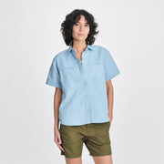 Women's Rainier Short-Sleeve Ripstop Shirt - Slate Blue