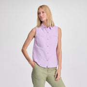 Women's Rainier Ripstop Sleeveless Shirt - Lavender