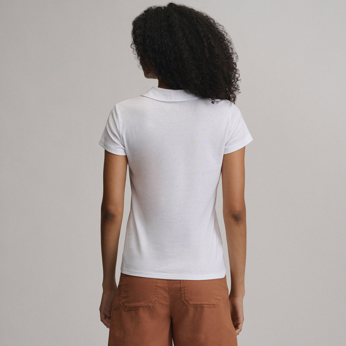 Women's Everyday Short Sleeve Collared Split Neck