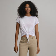 Women's Temp Lite Tie Front Tank - COSMOS