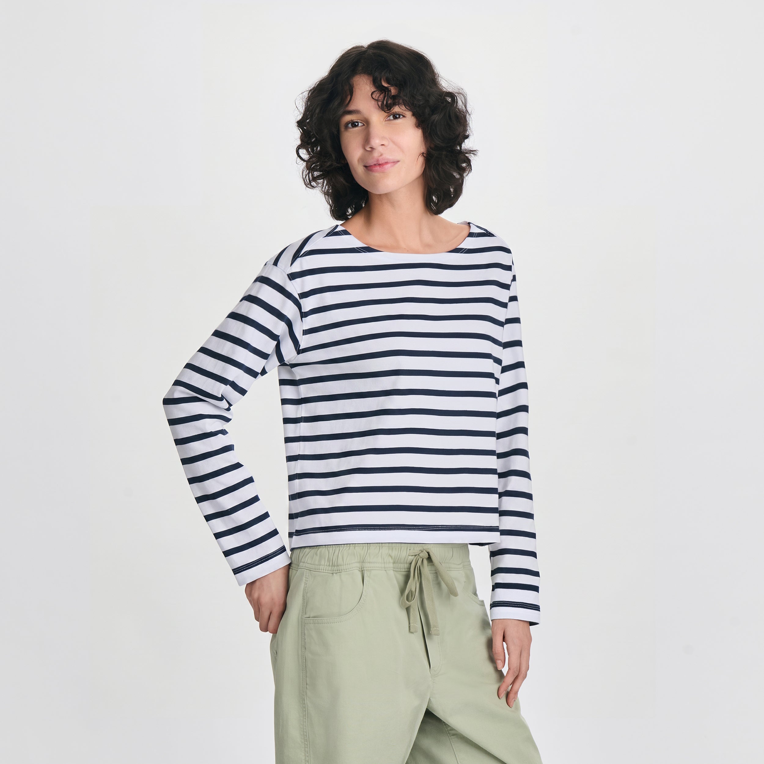 Women's Sailor Bateau Neck T-Shirt
