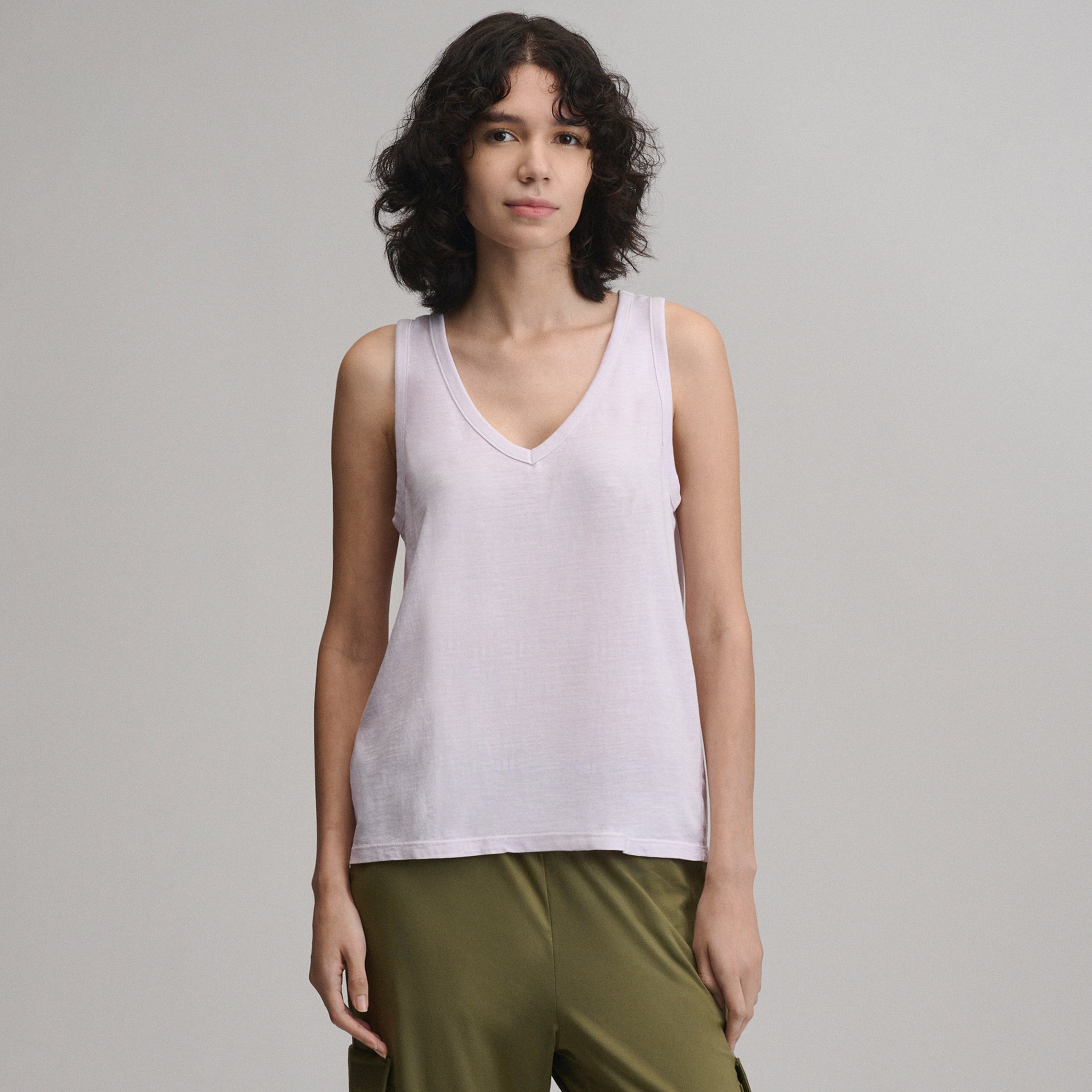 Women's Sunwashed Cotton V-Neck Tank