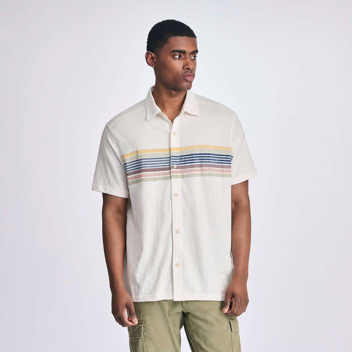 Men's Baja Knit Button-Up Shirt