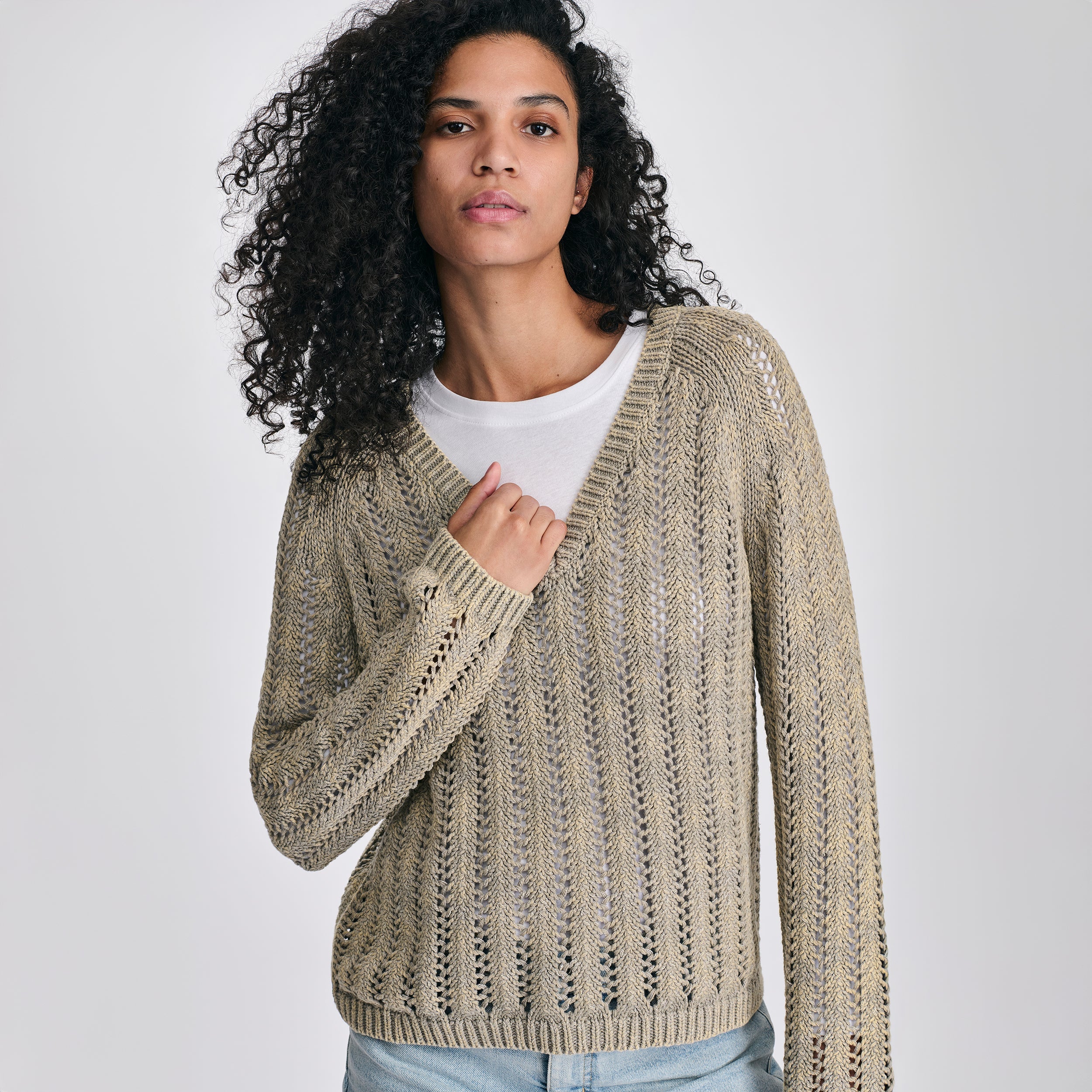 Women's Pointelle Pullover