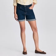 Women's Boyfriend Denim Shorts - Blue Denim