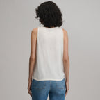 Women's Sunwashed Cotton Tie Front Tank