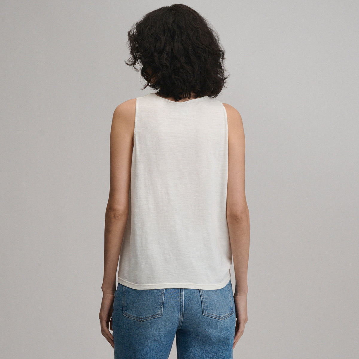 Women's Sunwashed Cotton Tie Front Tank