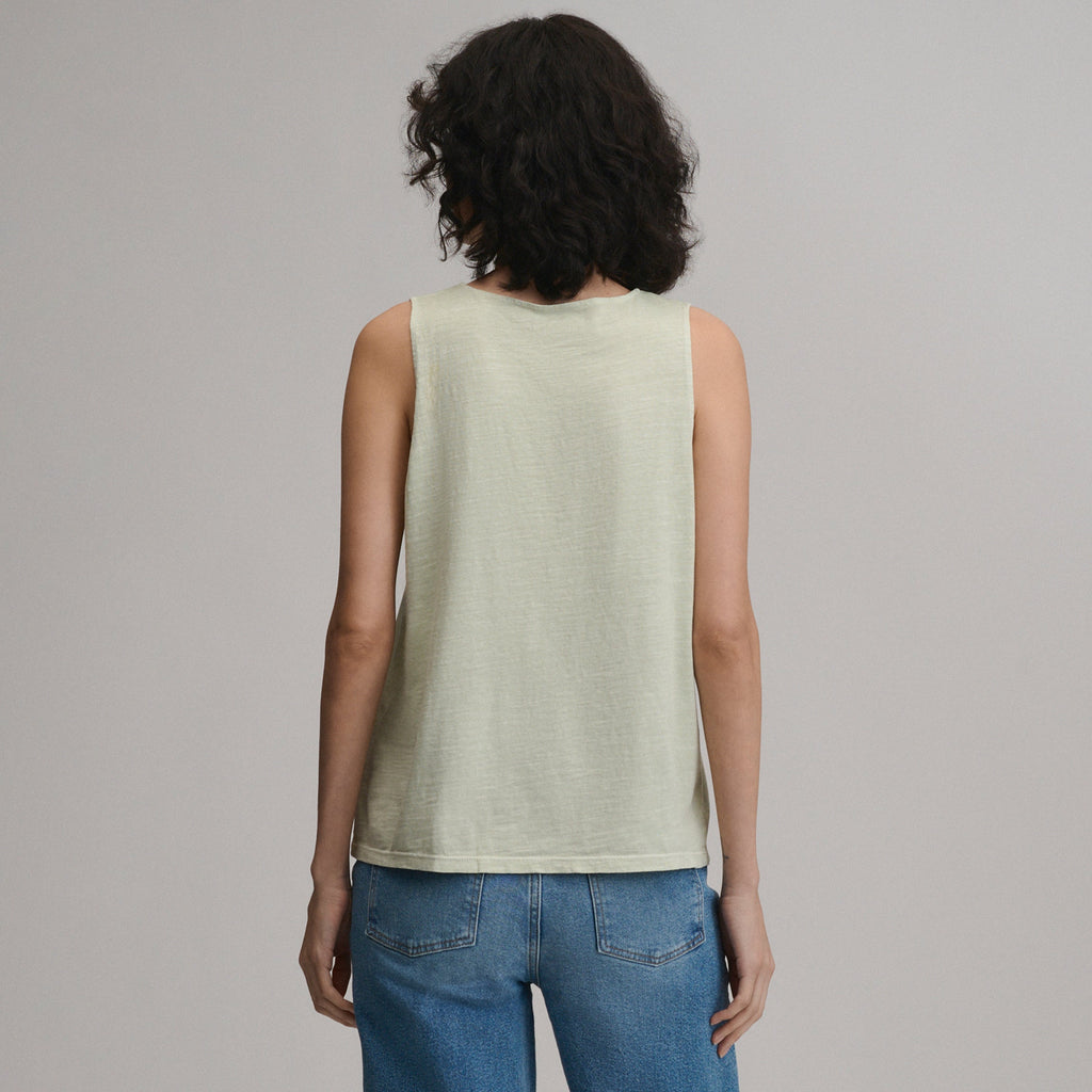 Women's Sunwashed Cotton Tie Front Tank