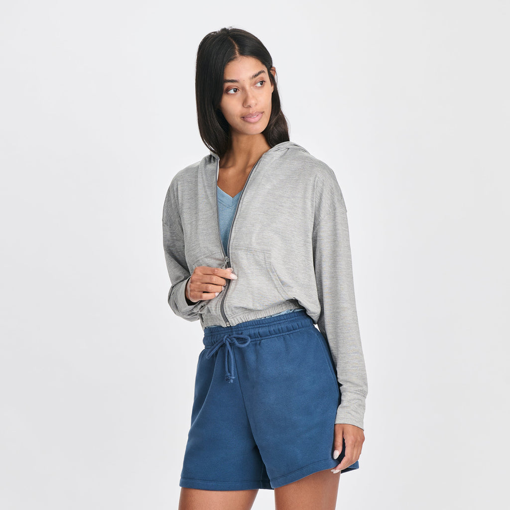 Women's Sightseer Cropped Full-Zip Hoodie
