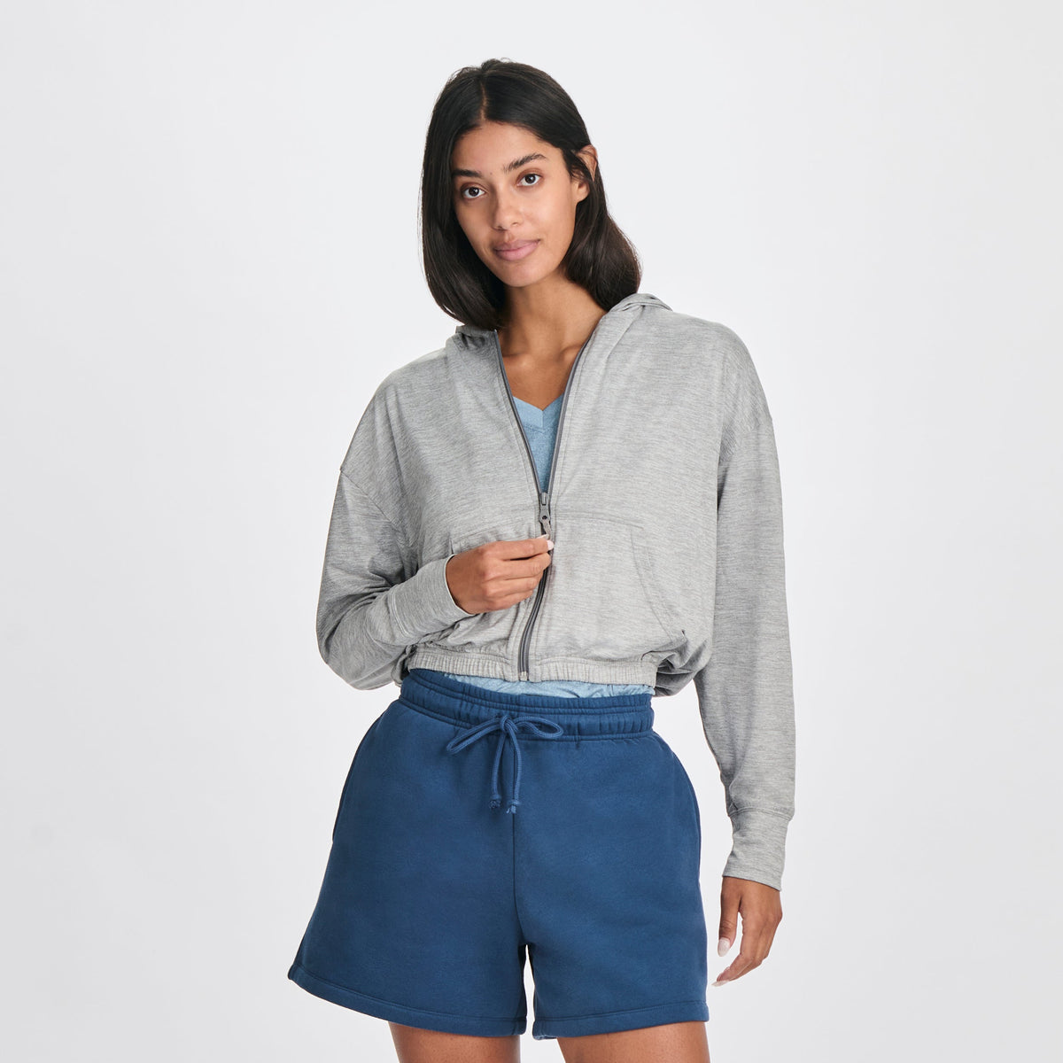 Women's Sightseer Cropped Full-Zip Hoodie