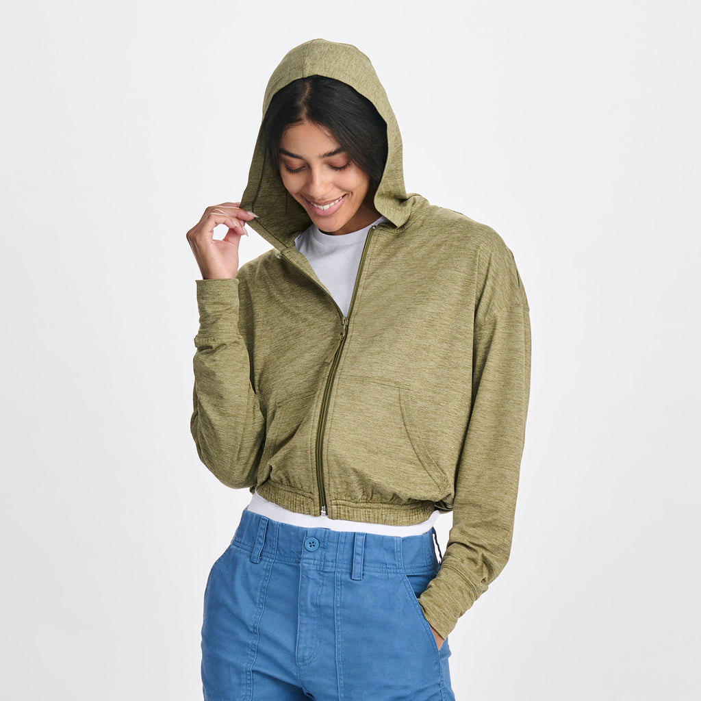Women's Sightseer Cropped Full-Zip Hoodie